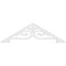 Ekena Millwork Pitch Finley Architectural Grade PVC Gable Pediment, 48"W x 14"H x 1"P (7/12) GPP048X014X100FIN - alternate 5